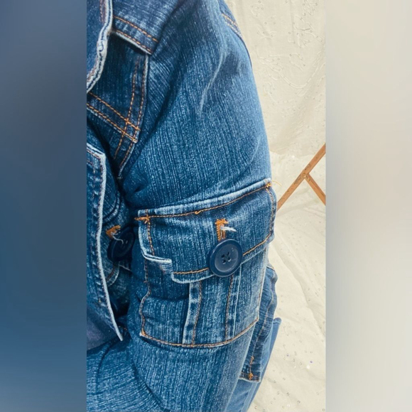 Vintage 90s Mossimo Denim Jacket That Will Make You Look Gorgeous! Fits Medium - Picture 5 of 7